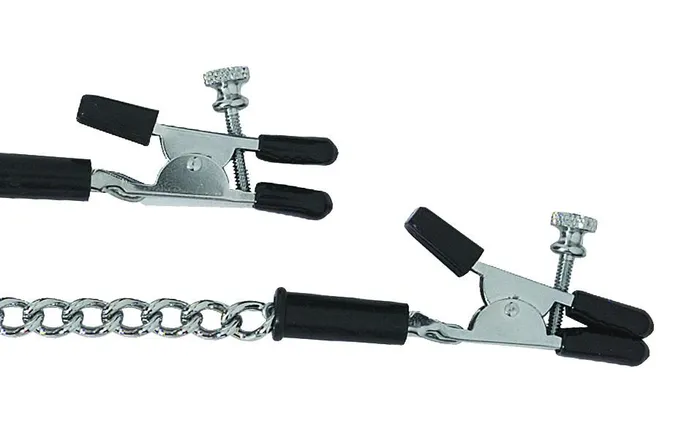 Spartacus Enterprises Anal Alligator Link Chain Clamps Silver