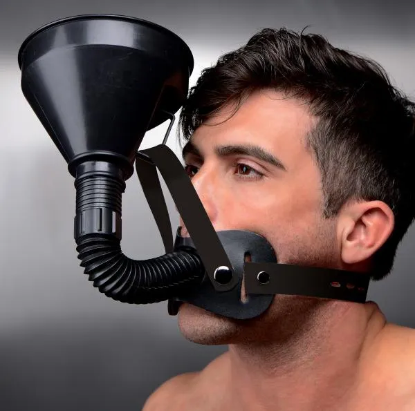 Anal Latrine Extreme Funnel Gag Black Master Series