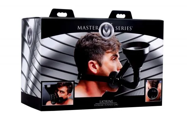 Anal Latrine Extreme Funnel Gag Black Master Series