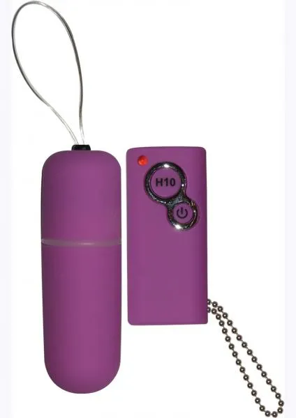 Anal Nasstoys Power Slim Bullet Remote Control Waterproof 25 Inch Purple