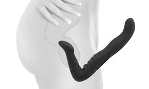 Anal Pipedream Fetish Fantasy Elite 8 Inch Strapless Strap On Silicone Black