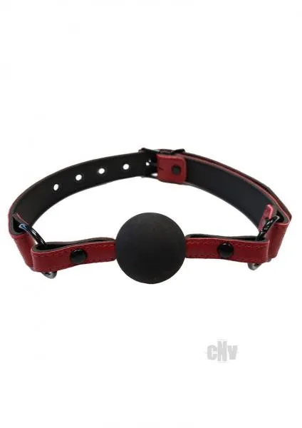 Anal Rouge Anaconda Ball Gag Burgundy Black Rouge Garments