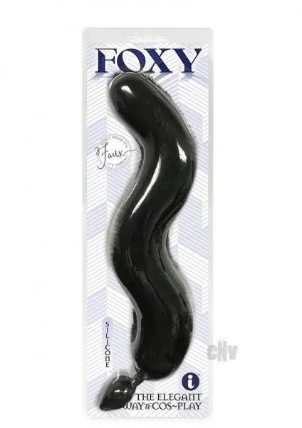 Anal Seductucom Foxy Fox Tail Plug Black