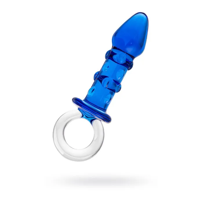 Anal Sexus Glass 16cm Butt Plug Navy Sexus Glass