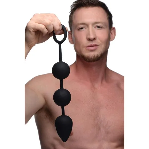 Anal Tom Of Finland Weighted Anal Ball Beads Black Tom of Finland