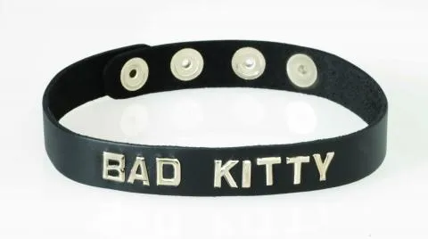 Anal Wordband Collar Bad Kitty Black Spartacus