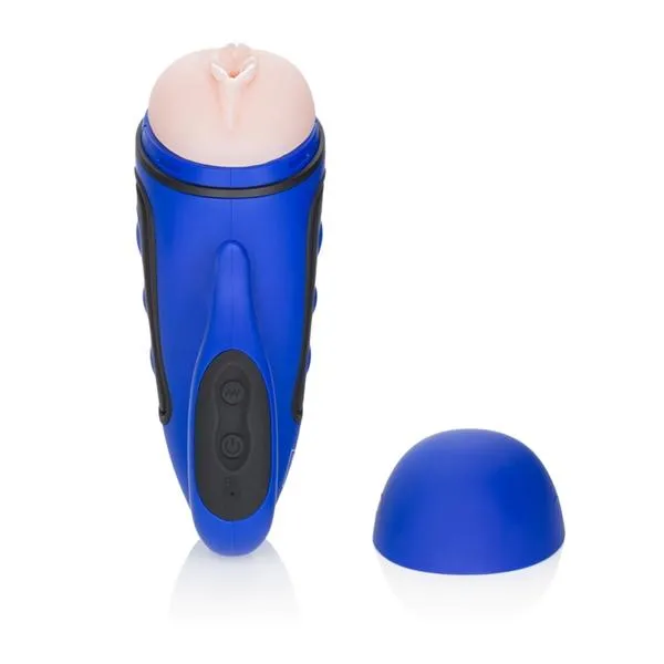 Apollo Alpha Male Sex Toys Apollo Alpha Stroker 2 Blue Vagina