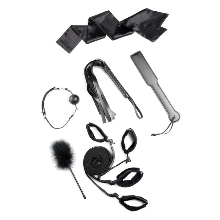 Bed Restraint Bondage Kit Black Strict Anal