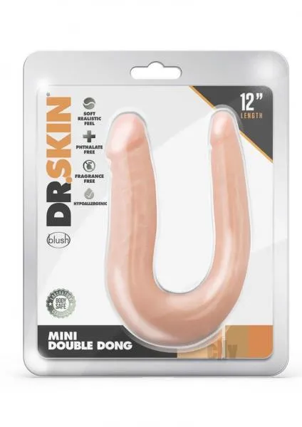 Blush Dildos Dr Skin Mini Double Dong Vanilla