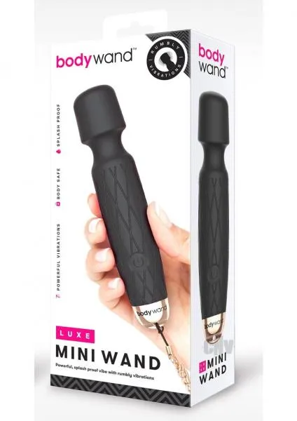 Bodywand Luxe Mini Body Massager Black Bodywand Anal