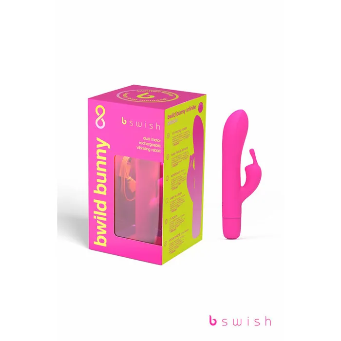 Bswish Female Sex Toys Bwild Classic Bunny Infinite Limited Edition Sunset Pink Sunset Pink 152 cm USB Rechargeable Rabbit Vibrator with Limited Edition Storage Case