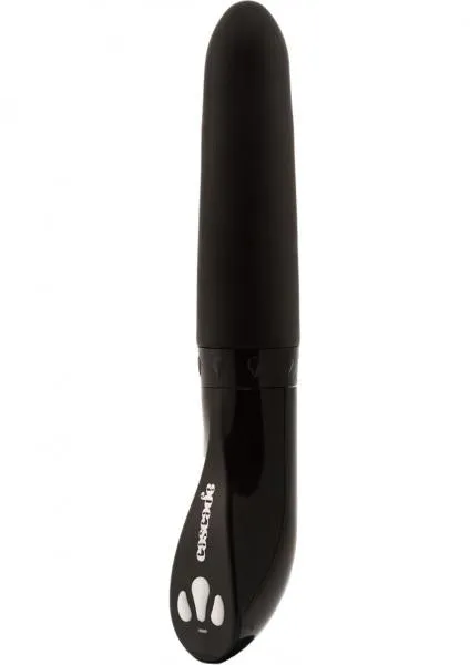 Cascade Twilight Flow Self Lubricating Silicone Vibe Black Cascade Anal