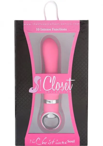 Closet Collection Vibrators Closet Collection The Christiane Soul Silicone Vibrator Waterproof Pink 7 Inch