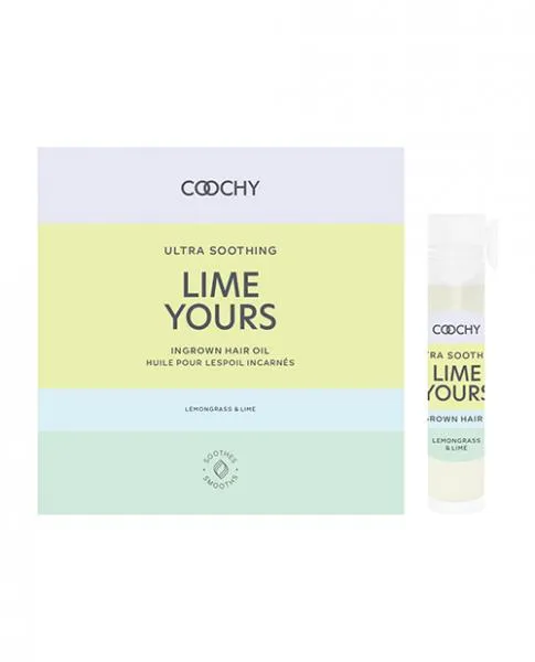 Coochy Female Sex Toys Coochy Lime Yours Ultra Soothing Ingrown Hair Oil 06 Oz2 Ml