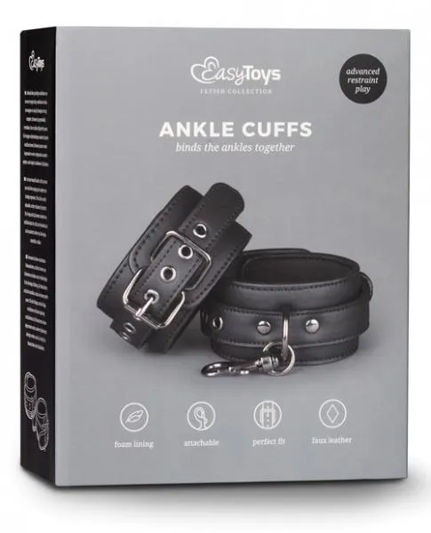 Couples Easy Toys Easy Toys Fetish Ankle Cuffs Black