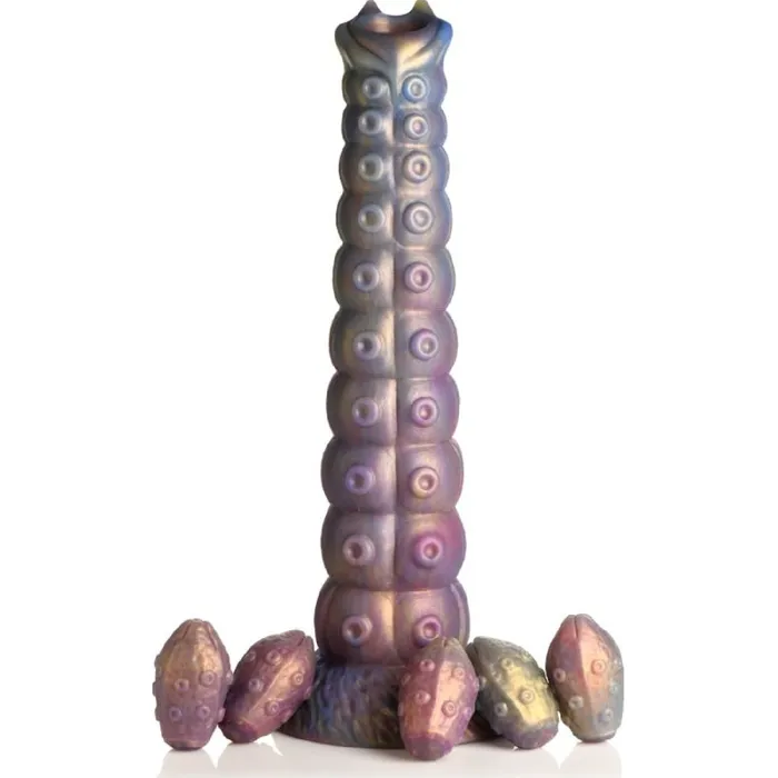 Creature Cocks Female Sex Toys Deep Invader Tentacle Ovipositor Silicone Dildo with Eggs