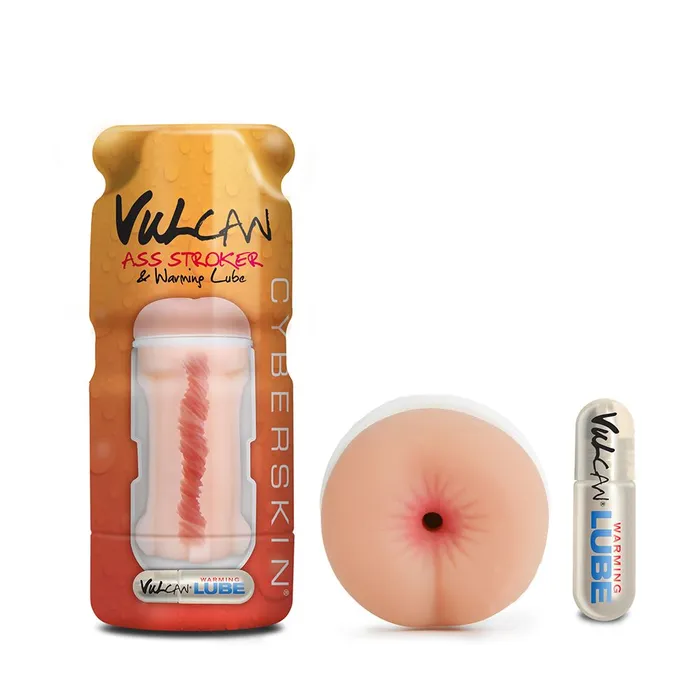 Cyber Skin Vulcan Ass Stroker wWarming Lube Cream Lovetwoo Male Sex Toys