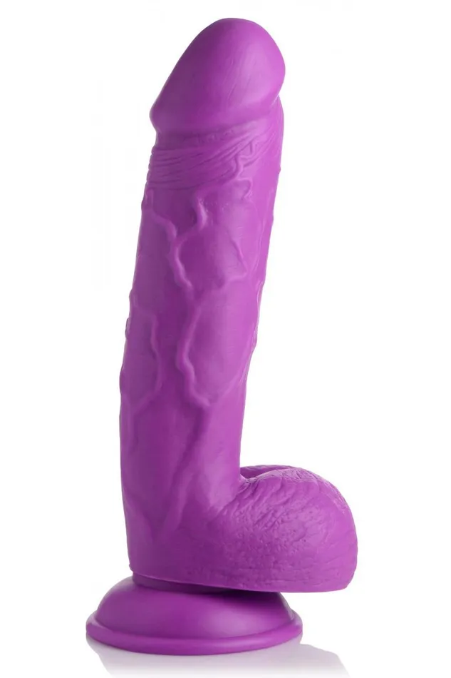 Dildos 825 Inch Dildo with Balls Purple Sd