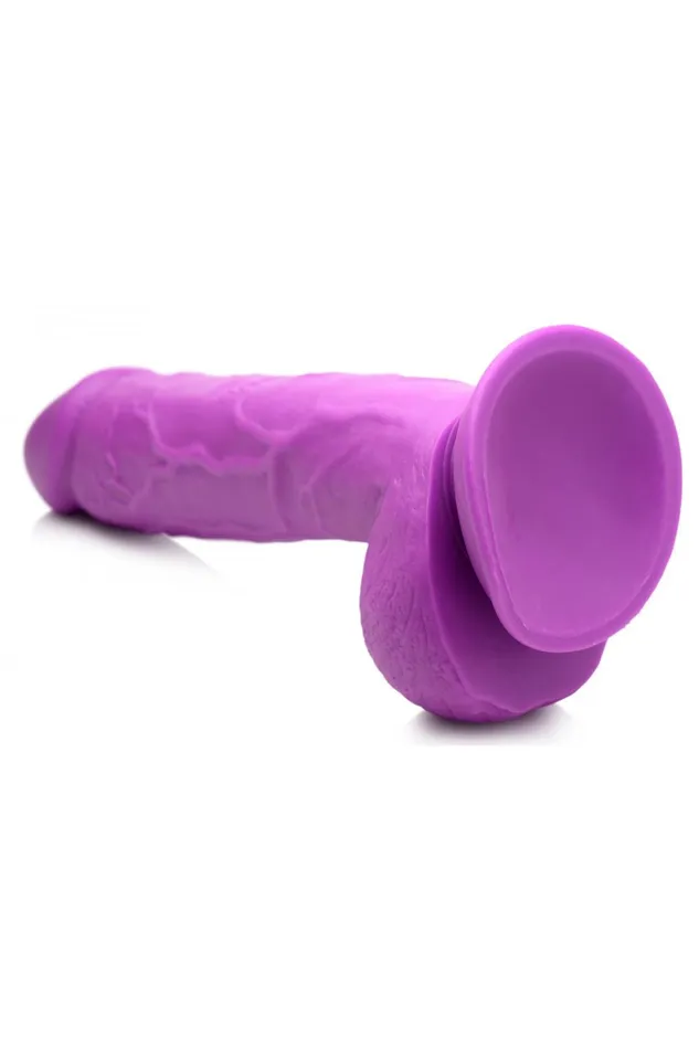 Dildos 825 Inch Dildo with Balls Purple Sd