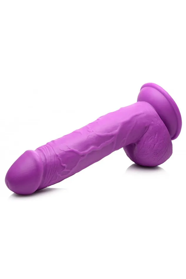 Dildos 825 Inch Dildo with Balls Purple Sd