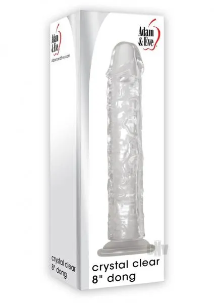 Dildos Adam Eve Crystal Clear 8 Inches Dong