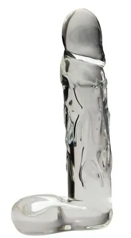 Dildos Large 9 Realistic Glass Dildo Clear Spartacus