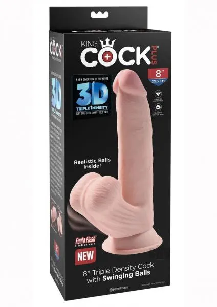 Dildos Pipedream Kc Triple D Cock Swing Balls 8 Vanilla