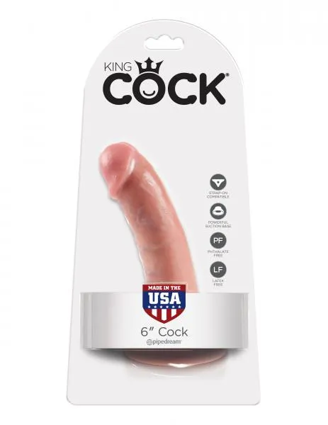 Dildos Pipedream King Cock 6 Inches Dildo Beige