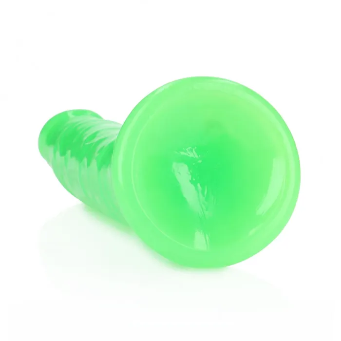 Dildos Realrock 10 Inch Slim Glow in the Dark Neon Green