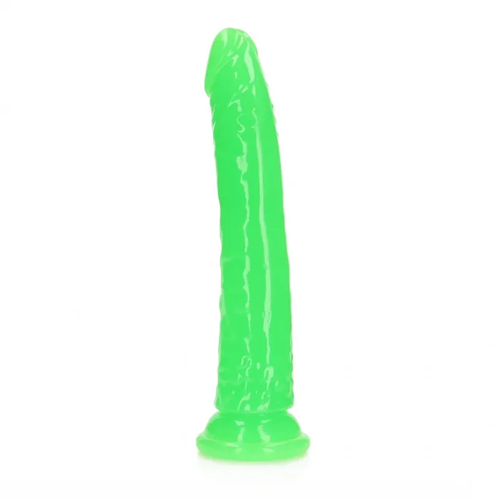 Dildos Realrock 10 Inch Slim Glow in the Dark Neon Green