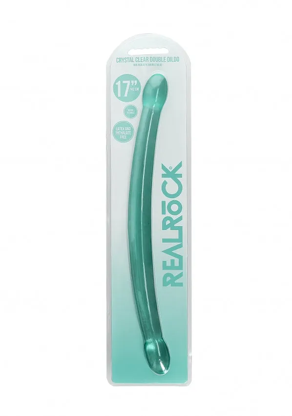 Dildos Realrock Non Realistic Double Dong 17 42cm Turquoise Shots Toys