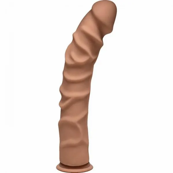 Dildos The D Ragin by Doc Johnson D Ragin D 10 Inches Caramel Ultraskyn Dildo