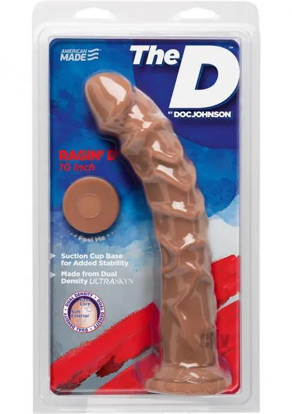 Dildos The D Ragin by Doc Johnson D Ragin D 10 Inches Caramel Ultraskyn Dildo