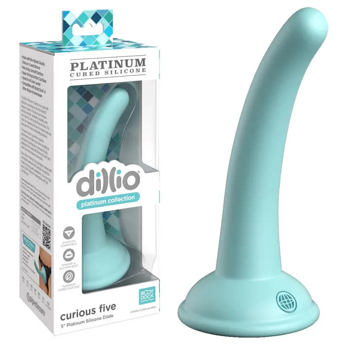 Dillio Platinum Curious Five Teal Teal 127 cm 5 Dong Pipedream Vibrators