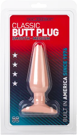 Doc Johnson Anal Classic Butt Plug Smooth Medium White