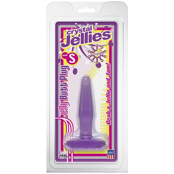 Doc Johnson Anal Crystal Jellies Butt Plug Purple Small