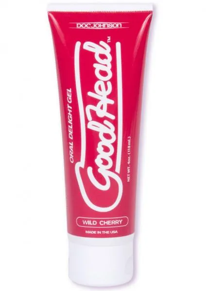 Doc Johnson Enhancers Goodhead Oral Delight Gel Wild Cherry 4oz