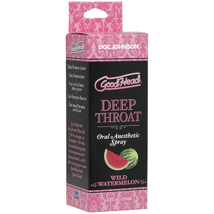 Doc Johnson Goodhead Deep Throat Spray Multiple Flavours Male Sex Toys