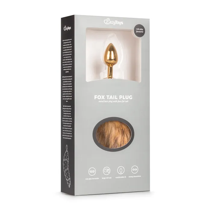 Easytoys Fetish Collection Fox Tail No 1 Gold Plug Anal