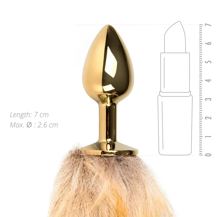 Easytoys Fetish Collection Fox Tail No 1 Gold Plug Anal