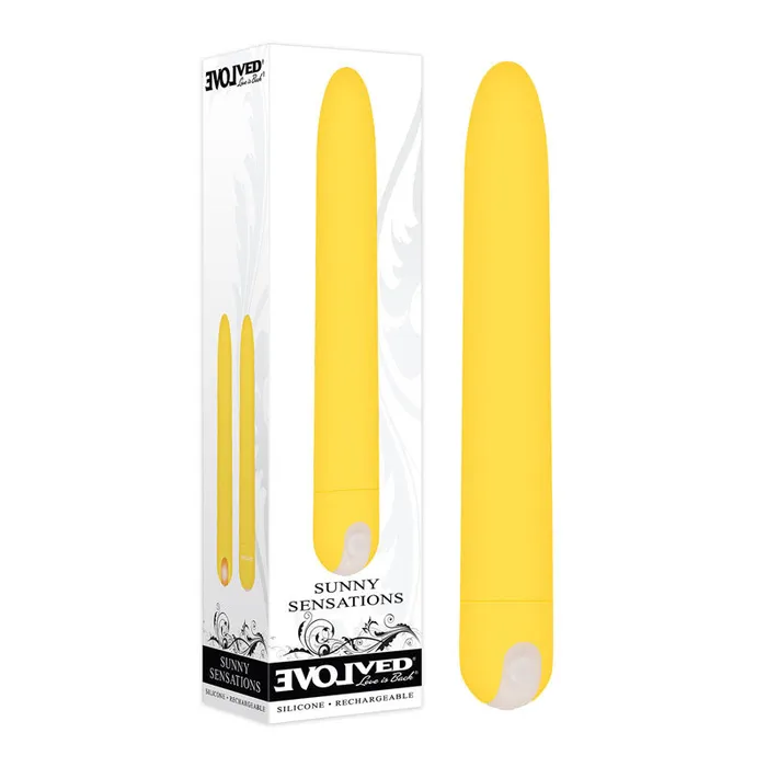 Evolved Vibrators Evolved Sunny Sensations Yellow 186 cm USB Rechargeable Vibrator