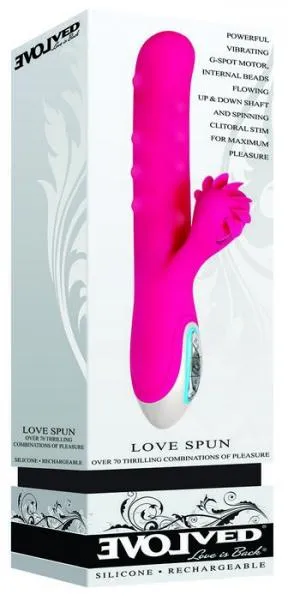 Evolved Vibrators Love Spun Pink Rabbit Style Vibrator