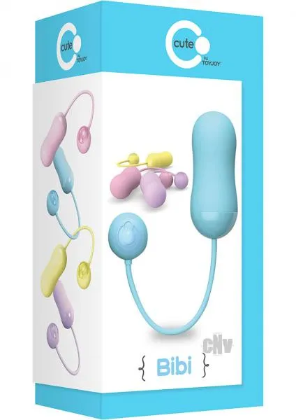 Female Sex Toys Cute Collection Bibi Remote Bullet Vibrator Blue