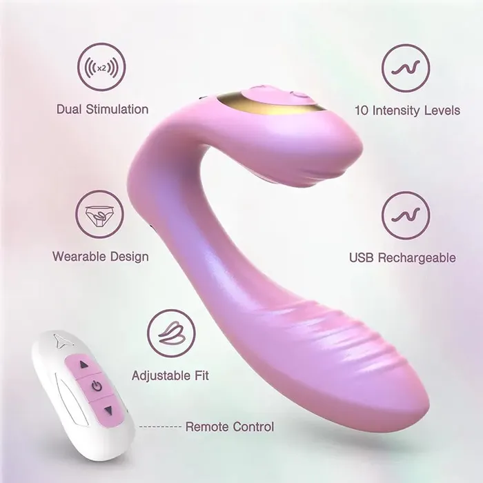 Female Sex Toys Euphoria Bliss Dual Stimulation Vibrator OOTYEMO