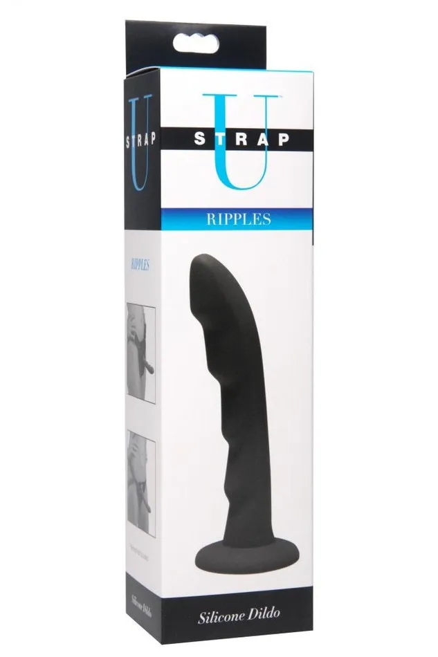 Female Sex Toys Sd Ripples Silicone Strap On Harness Dildo Black