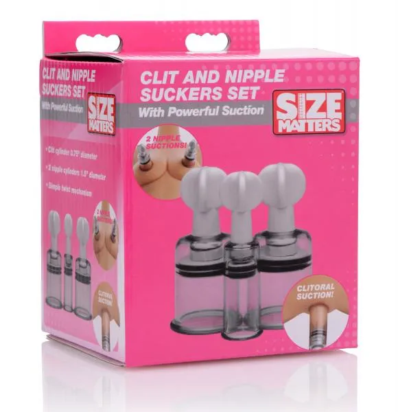 Female Sex Toys Size Matters Size Matters Clitoris Nipple Suckers Set