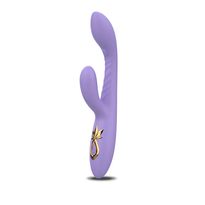 Female Sex Toys Stoner Vibes Blaze Your Own Trail Rechargeable Rabbit Vibrator Lit Lilac THES