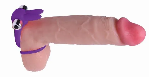 Frisky Couples Throbbin Hopper Vibrating Cock And Ball Ring Purple