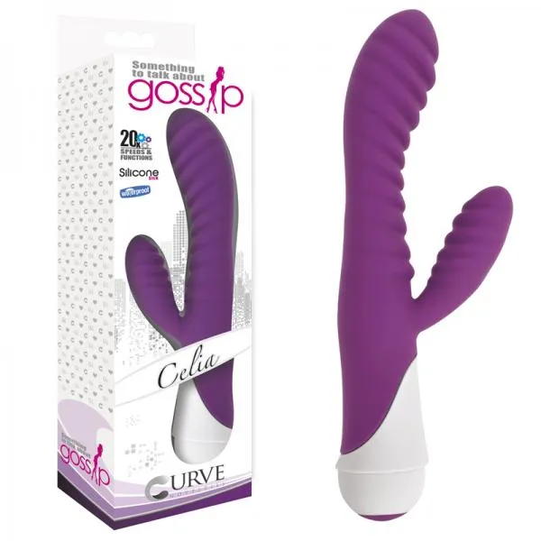 Gossip Celia Dual Motors Violet Purple Vibrator Curve Novelties Vibrators