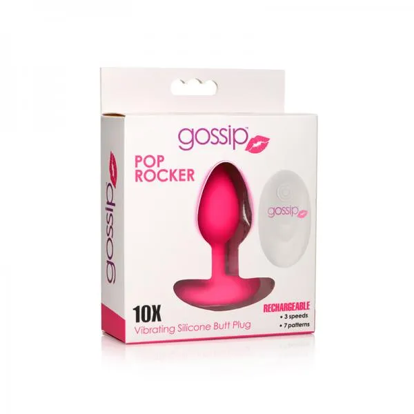 Gossip Pop Rocker 10 Function Rechargeable Butt Plug Magenta Seductucom Anal